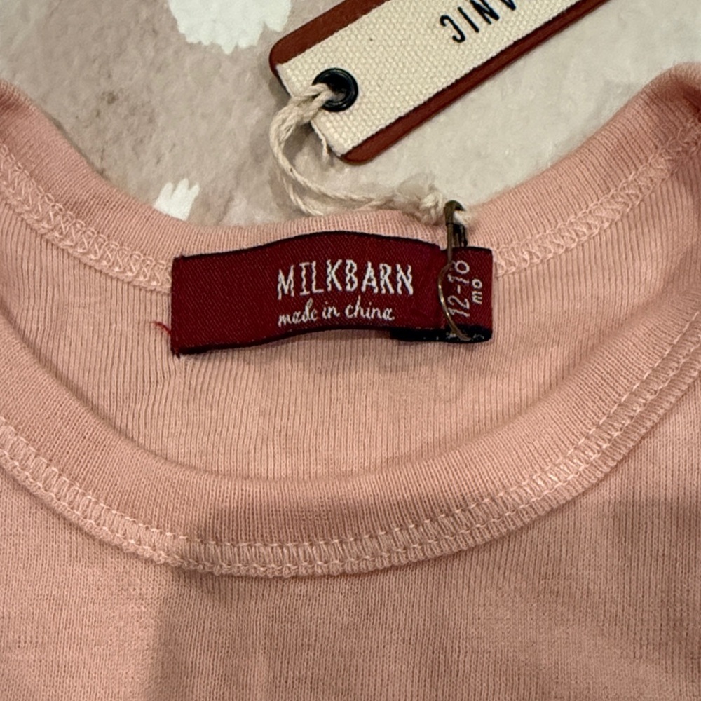 Milkbarn Elephant Bodysuit - Light Pink NWT - Picture 2 of 3